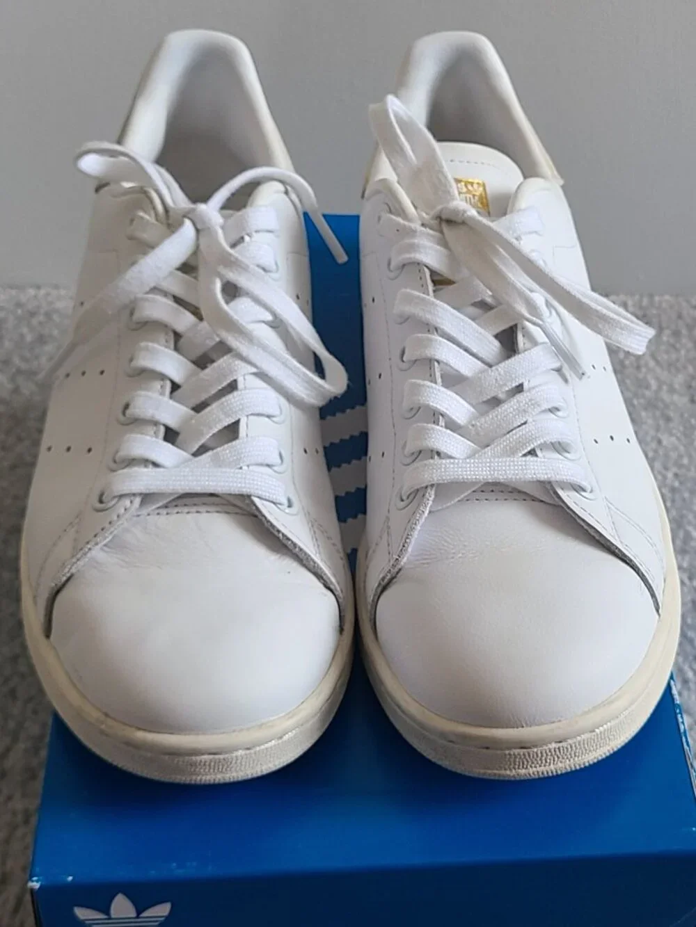Adidas Stan Smith Tennis Shoes - Cloud White/Wonder White - Men's Size 8